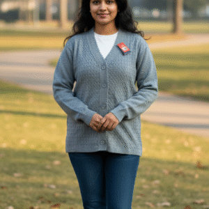 Women cardigan gray color