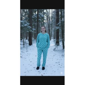 Winter girls night suit