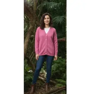 Women cardigan Light pink color