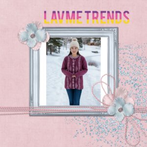 Women cardigan marron colour