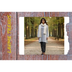 Women cardigan brown and white mix color