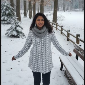 Women cardigan light  black  and white mix color